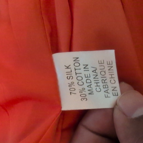 Lanvin | Vibrant Orange Sleeveless Silk Dress - Picture 14 of 14